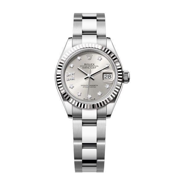Rolex Lady-Datejust Silver Steel & White Gold 28mm