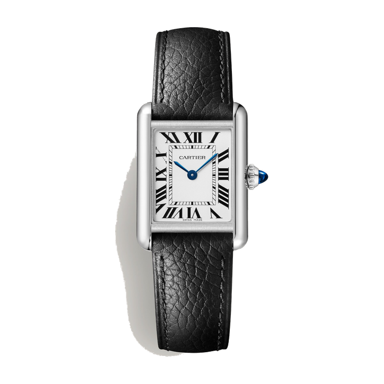Cartier Tank Must Silver Steel Leather 22mm