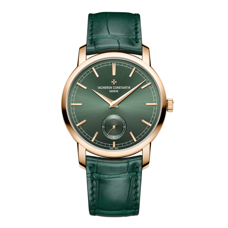 Vacheron Constantin Traditionnelle Manual-winding Green Rose Gold Alligator Leather 38mm