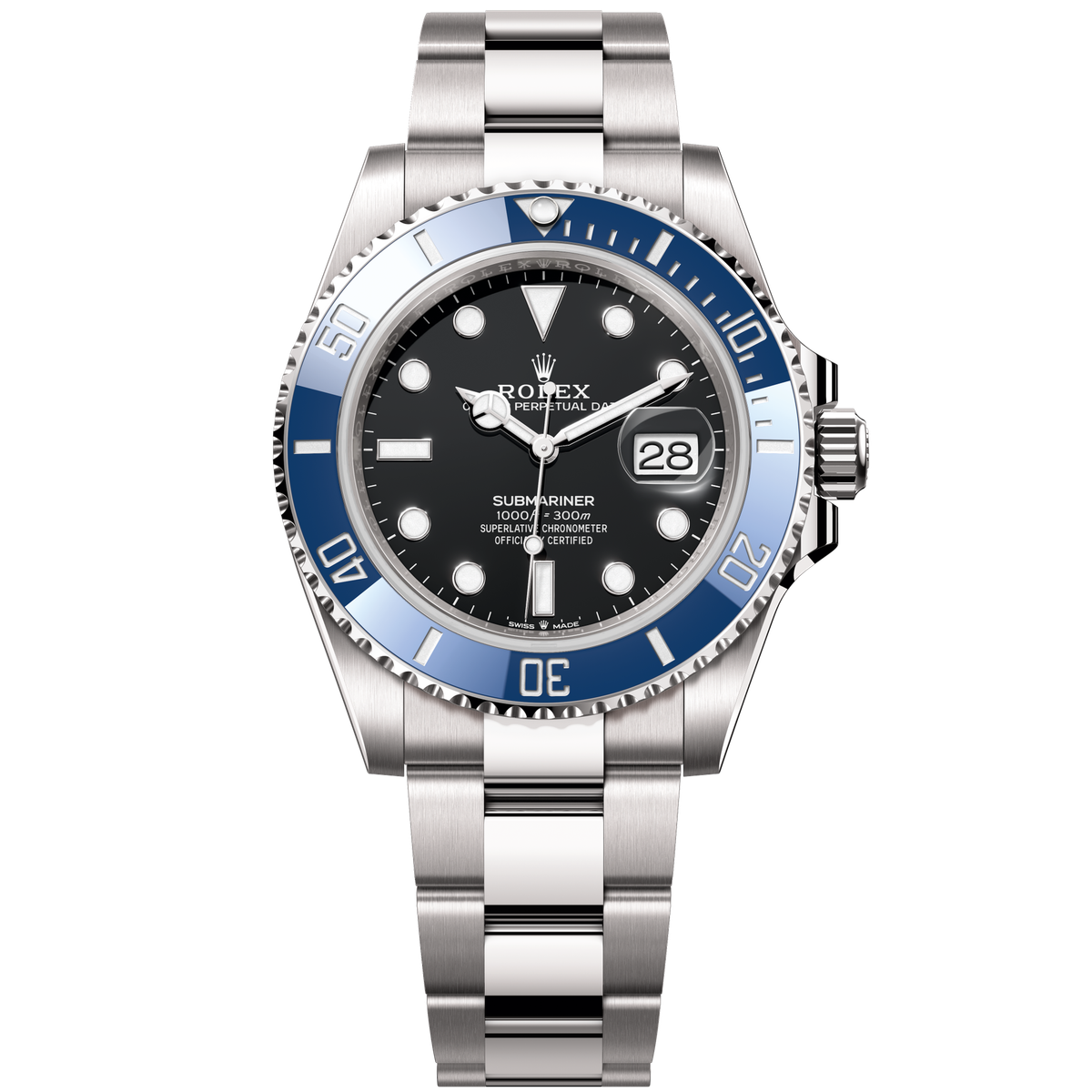 Rolex "Cookie Monster" Submariner Black White Gold 41mm