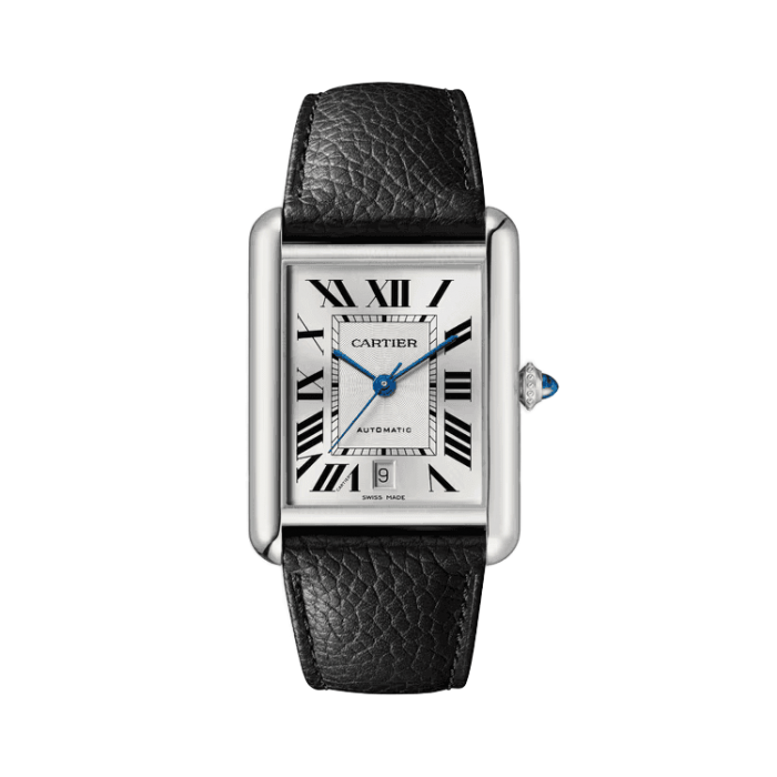 Cartier Tank Must Silver Steel Leather 31mm