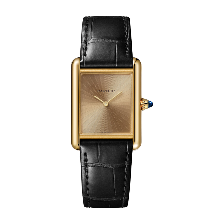 Cartier Tank Louis Cartier Gold Yellow Gold Alligator Leather 25.5mm