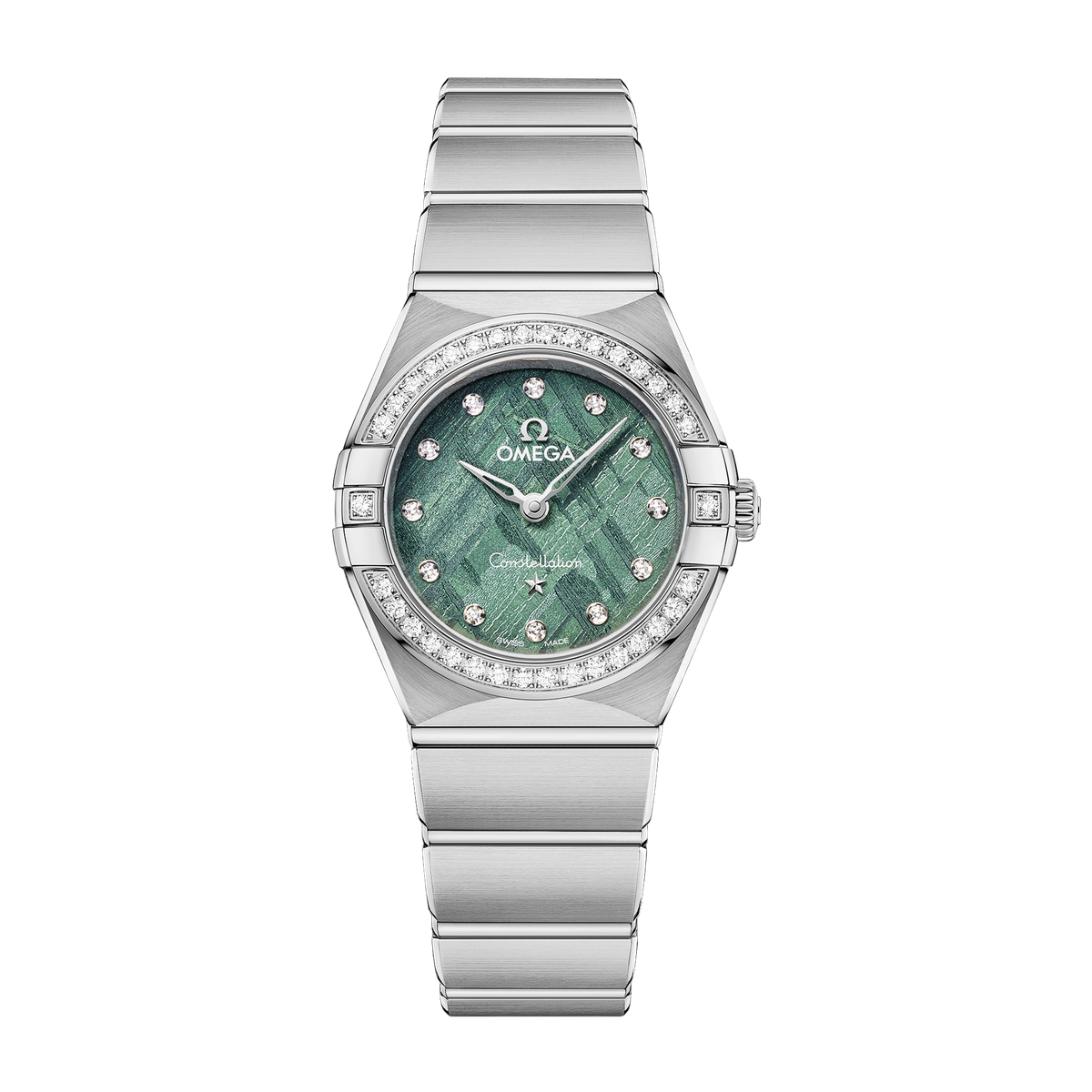 Omega Constellation Green Steel 25mm
