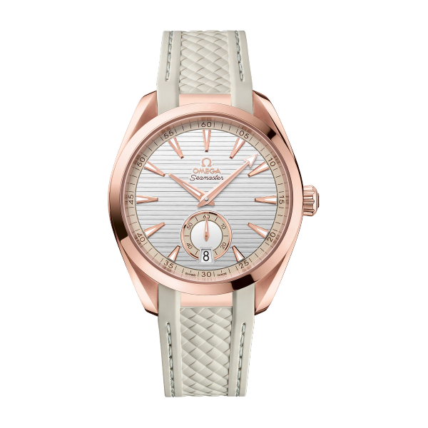 Omega Seamaster Aqua Terra 150M Silver Rose Gold Rubber 41mm