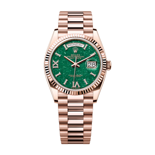 Rolex Day-Date 36 Green Rose Gold 36mm