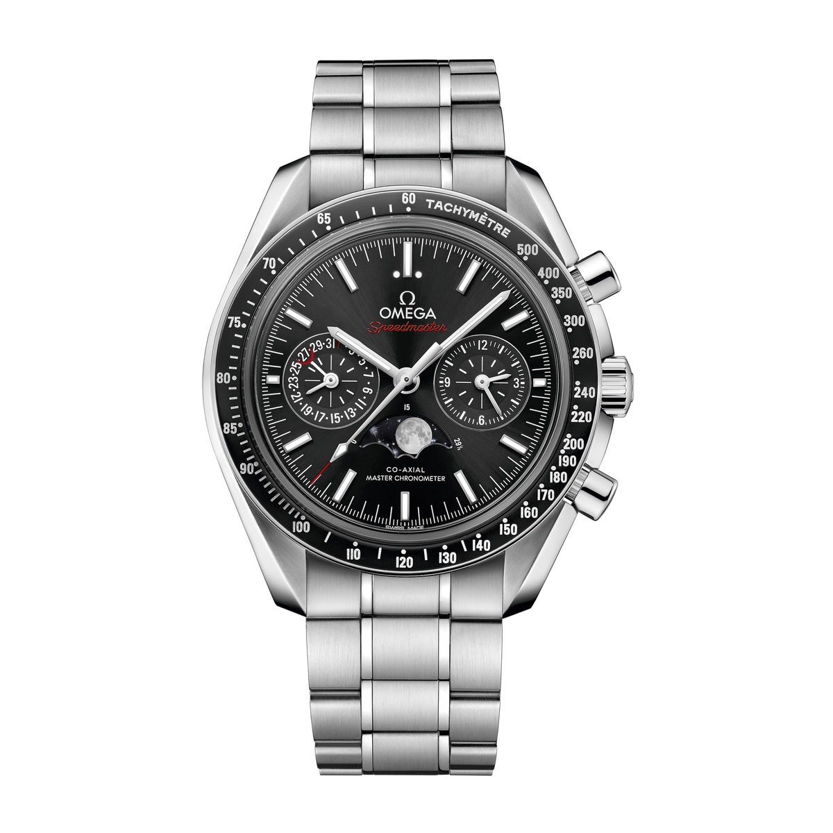 Omega Speedmaster Moonphase Black Steel 44.3mm