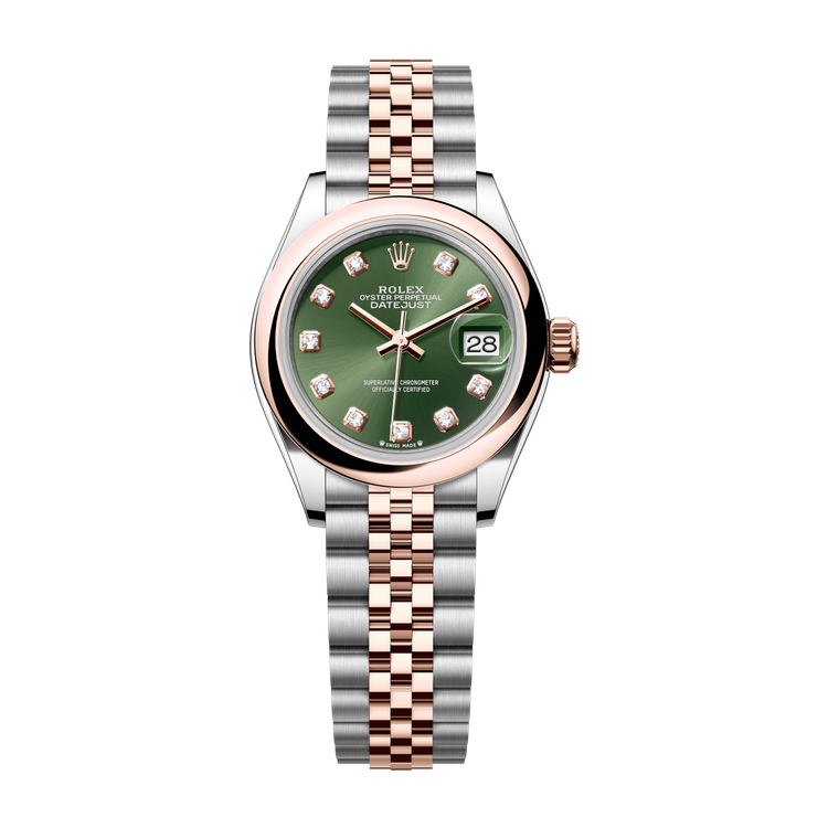 Rolex Lady-Datejust Green Two-Tone 28mm