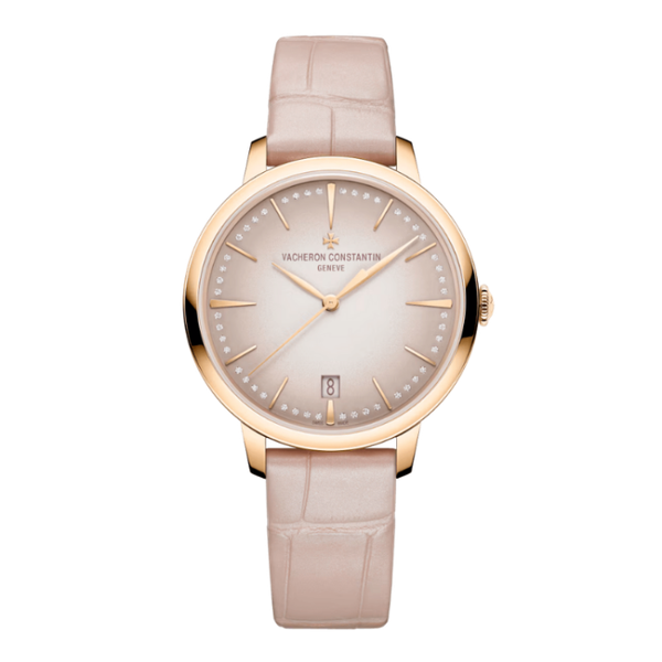 Vacheron Constantin Patrimony Self-winding Pink Rose Gold Alligator Leather 36.5mm