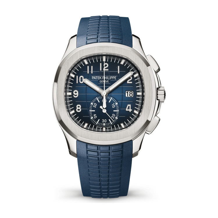 Patek Philippe Aquanaut Chronograph Blue White Gold Rubber 42.2mm