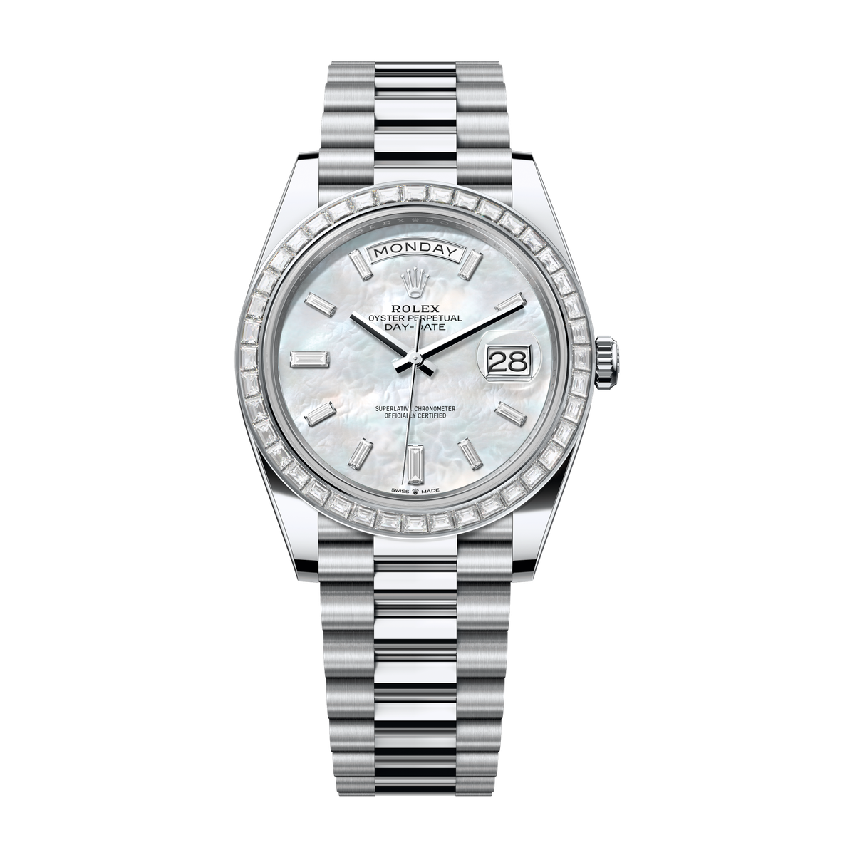 Rolex Day-Date 40 Mother of Pearl Platinum 40mm