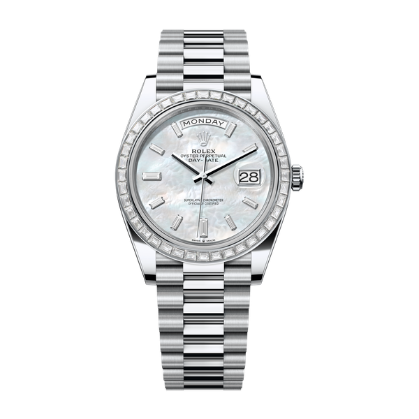 Rolex Day-Date 40 Mother of Pearl Platinum 40mm
