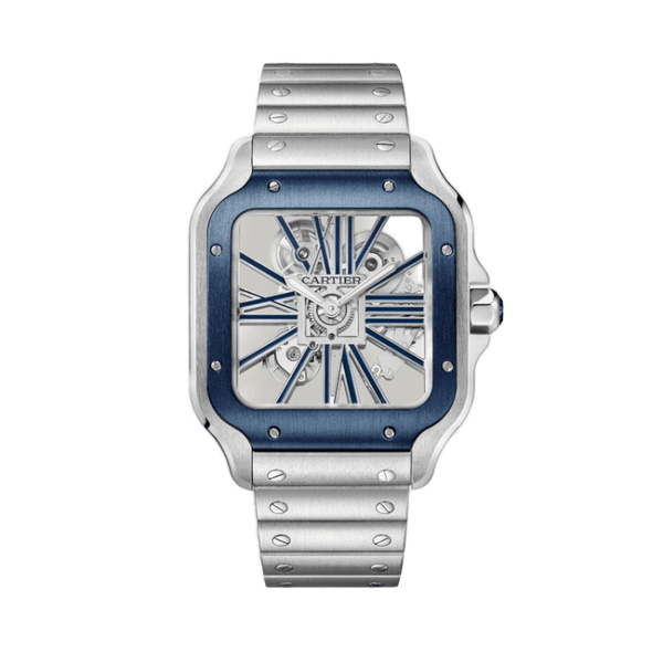 Cartier Santos Skeleton Steel 39.8mm