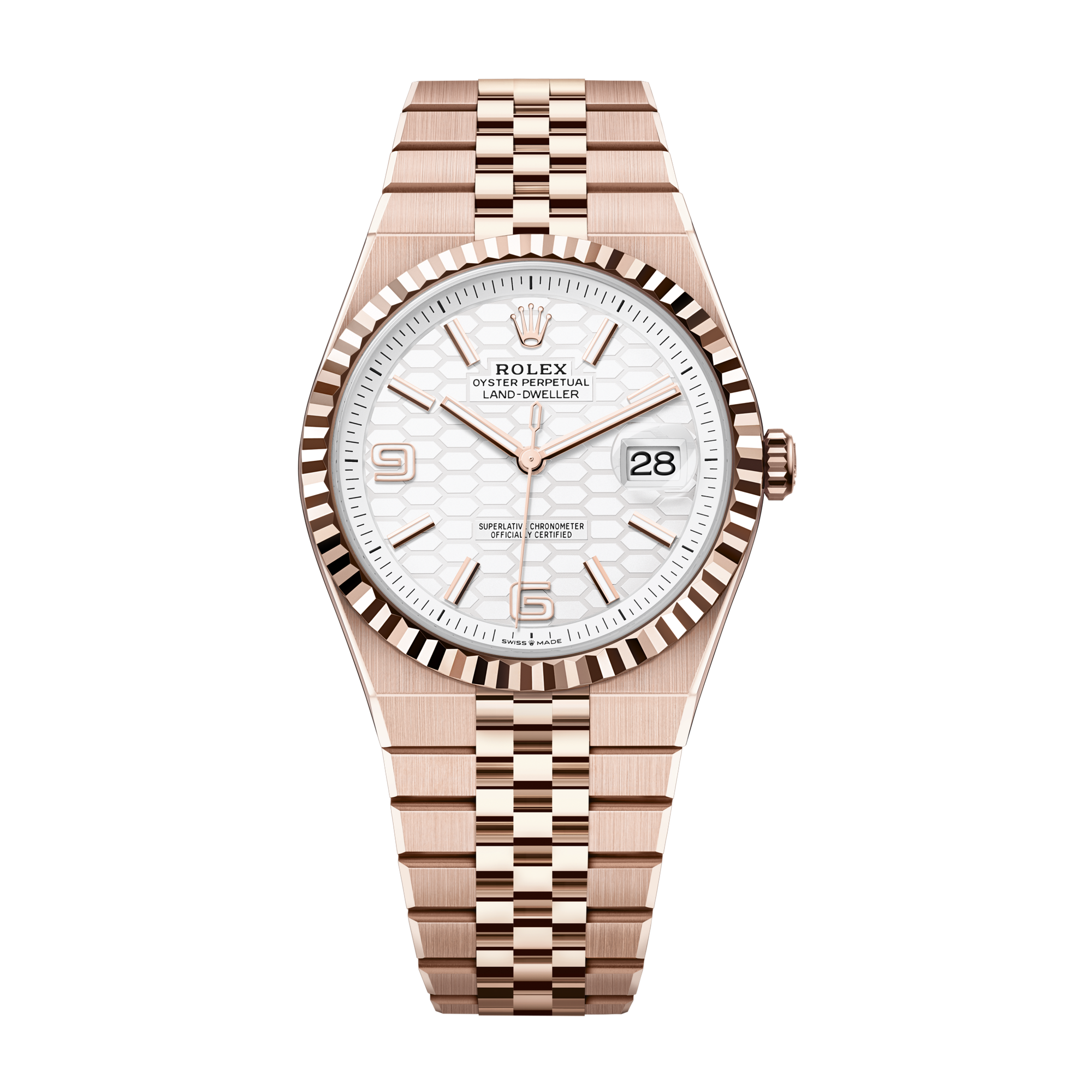 Rolex Land-Dweller 40 White Rose Gold 40mm