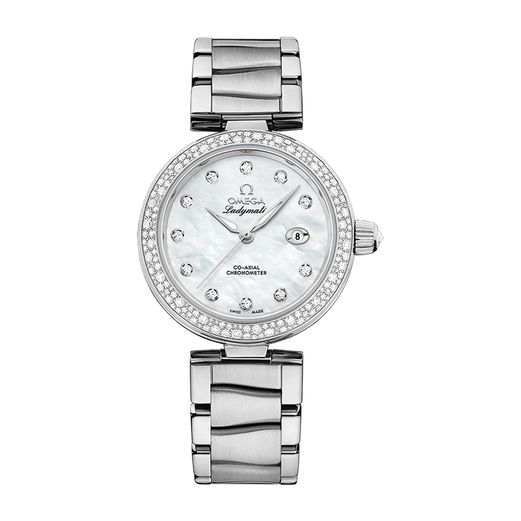Omega De Ville Ladymatic White Steel 34mm