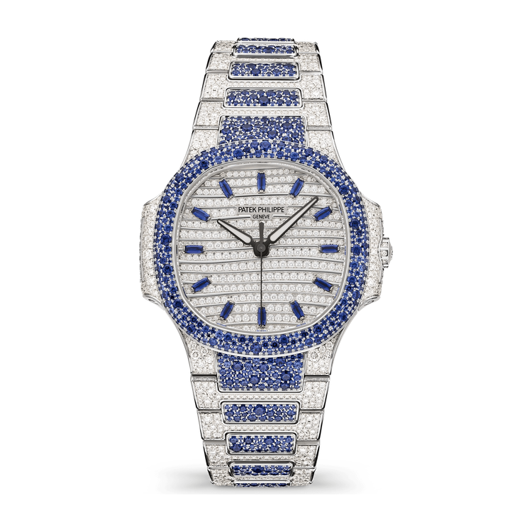 Patek Philippe Nautilus Diamond Pave White Gold 35.2mm