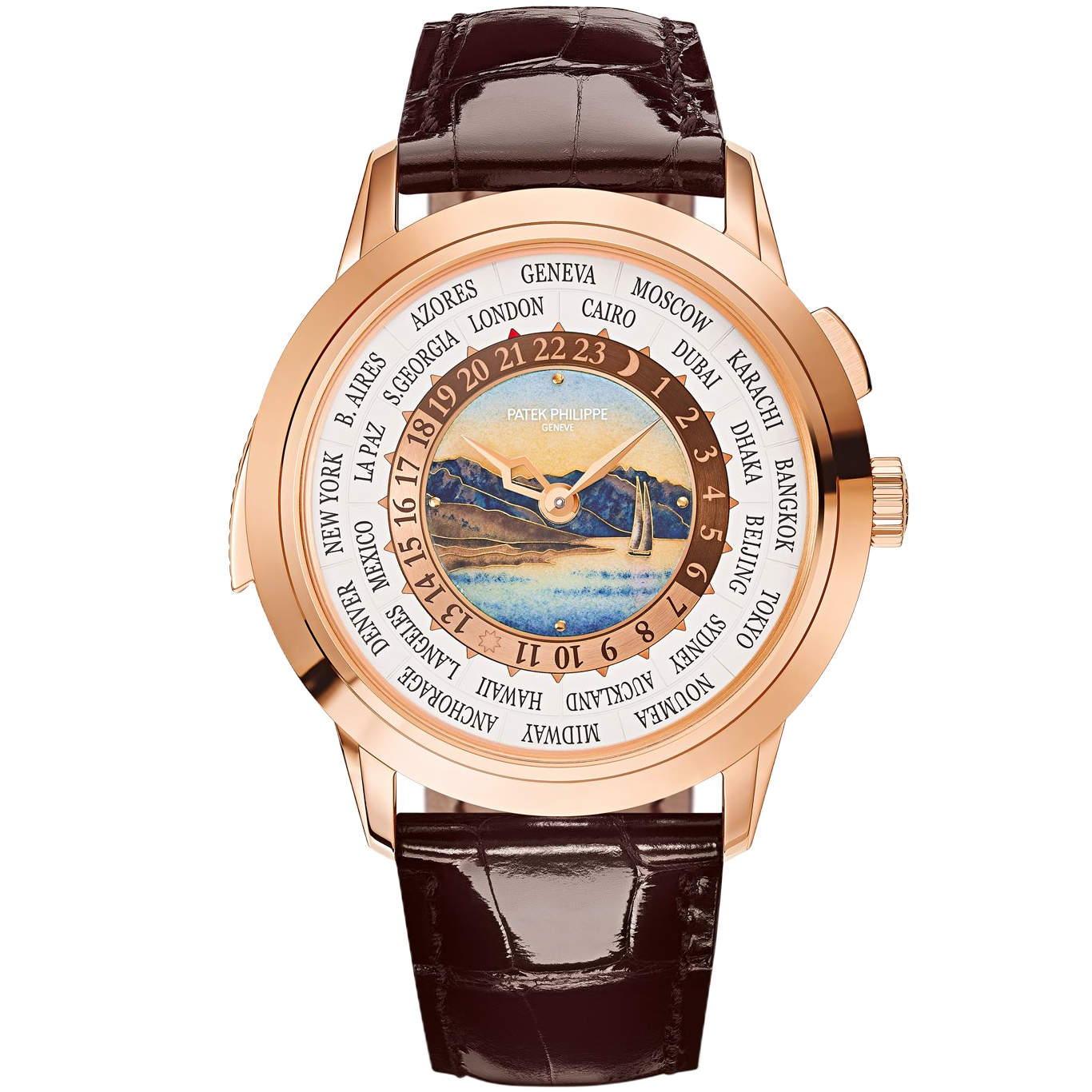 Patek Philippe Grand Complications Blue Rose Gold Leather 40mm