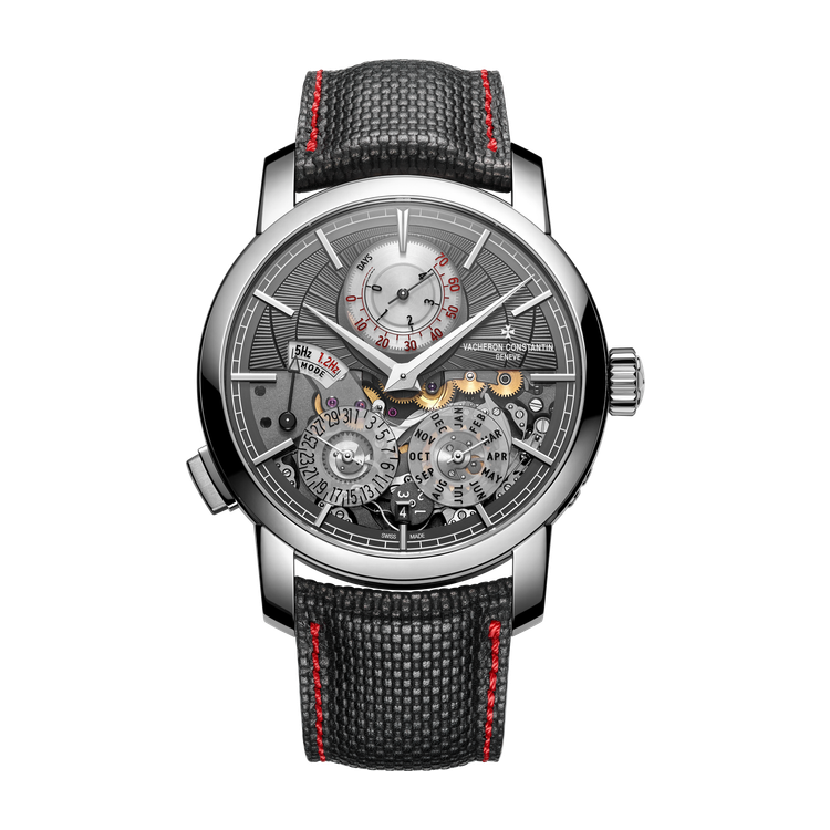 Vacheron Constantin Traditionnelle Twin Beat Perpetual Calendar Dark Grey Platinum Leather 42mm