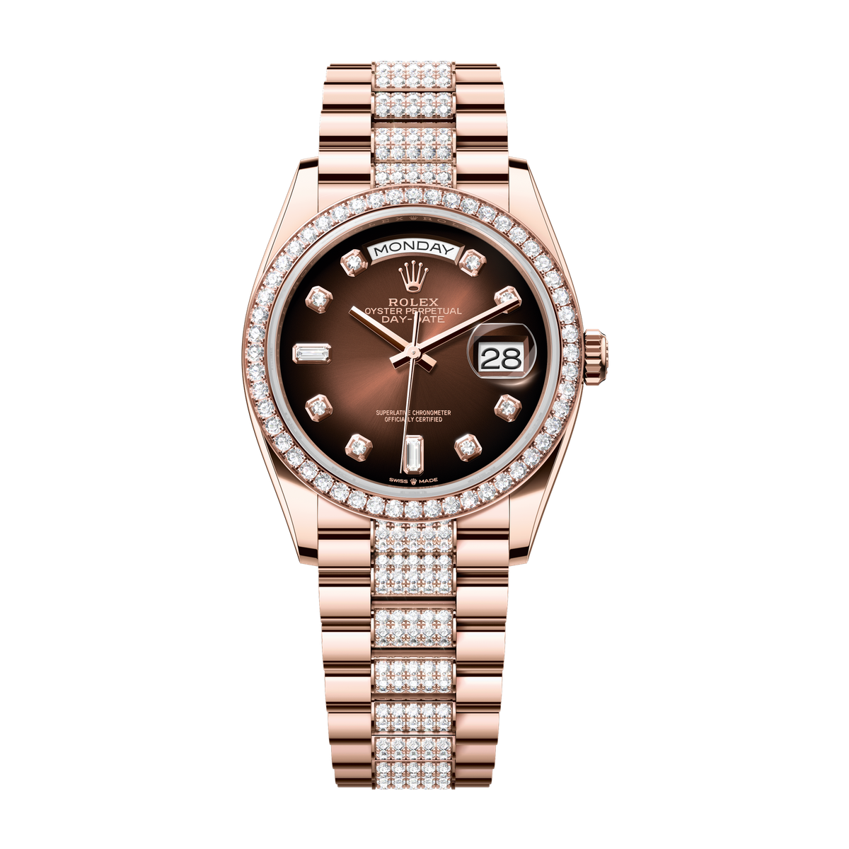 Rolex Day-Date 36 Brown Rose Gold 36mm