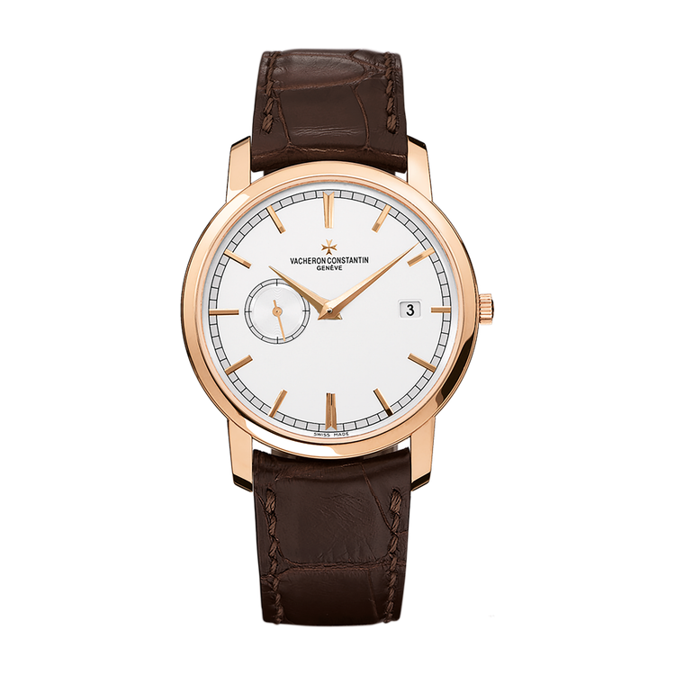 Vacheron Constantin Traditionnelle Self-winding Silver Rose Gold Alligator Leather 38mm