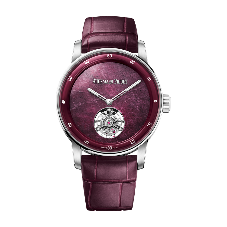 Audemars Piguet Code 11.59 Selfwinding Flying Tourbillon Red White Gold Alligator Leather 38mm