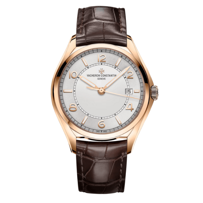 Vacheron Constantin Fiftysix Self-winding Silver Rose Gold Alligator Leather 40mm