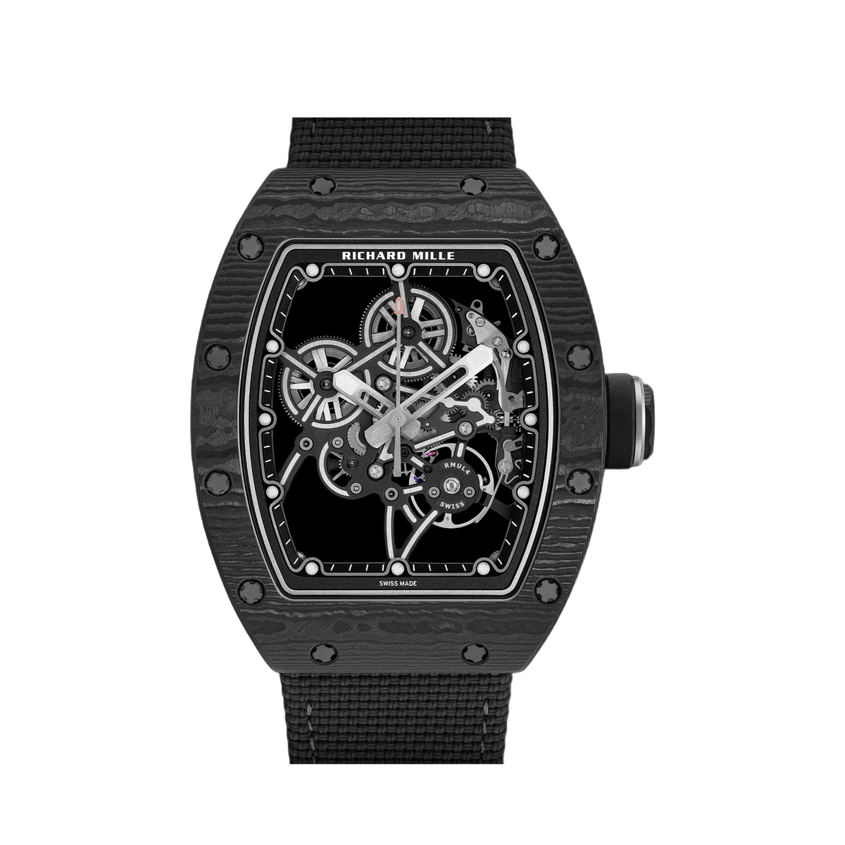 Richard Mille RM 55-01 Skeleton Carbon Rubber 37.95mm