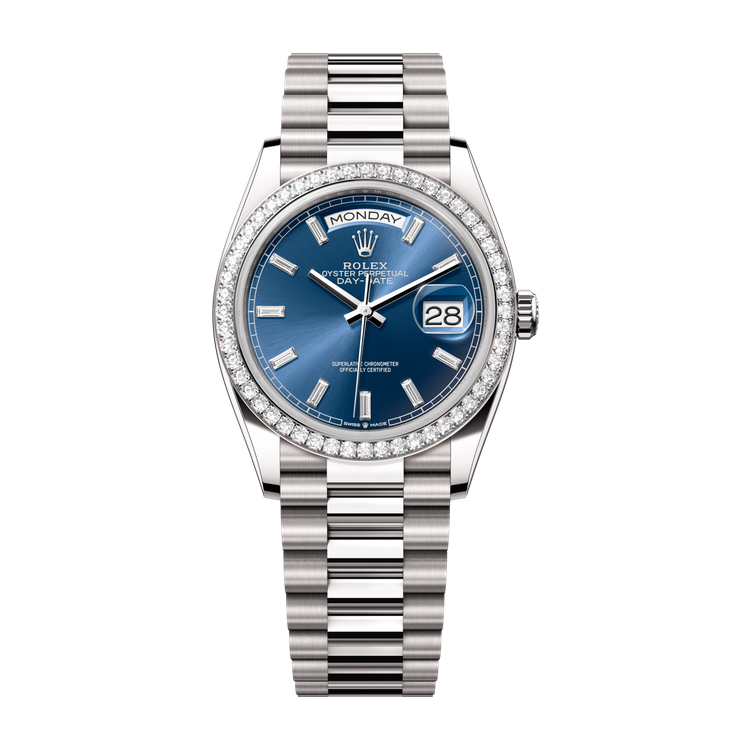 Rolex Day-Date 36 Blue White Gold 36mm
