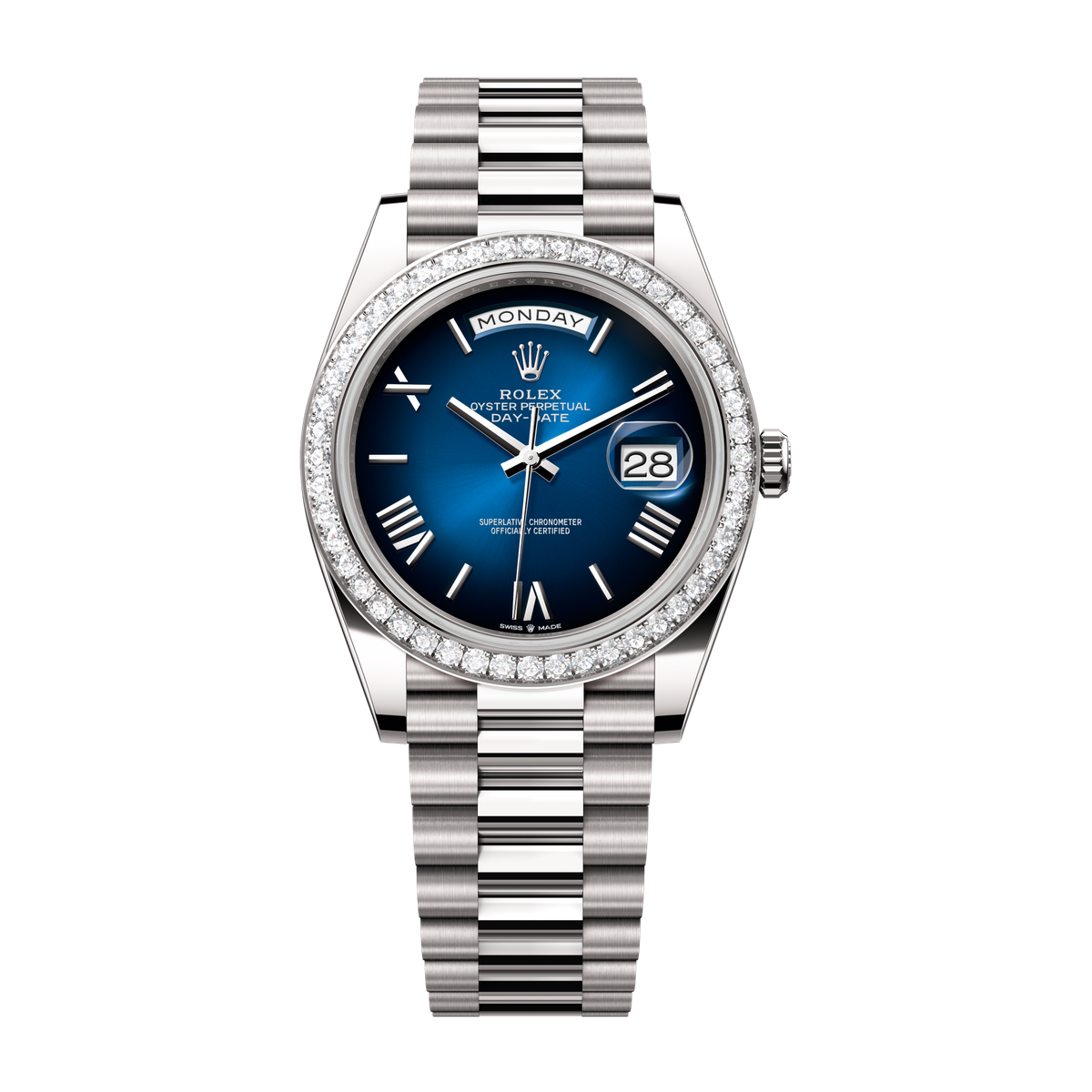 Rolex Day-Date 40 Blue White Gold 40mm