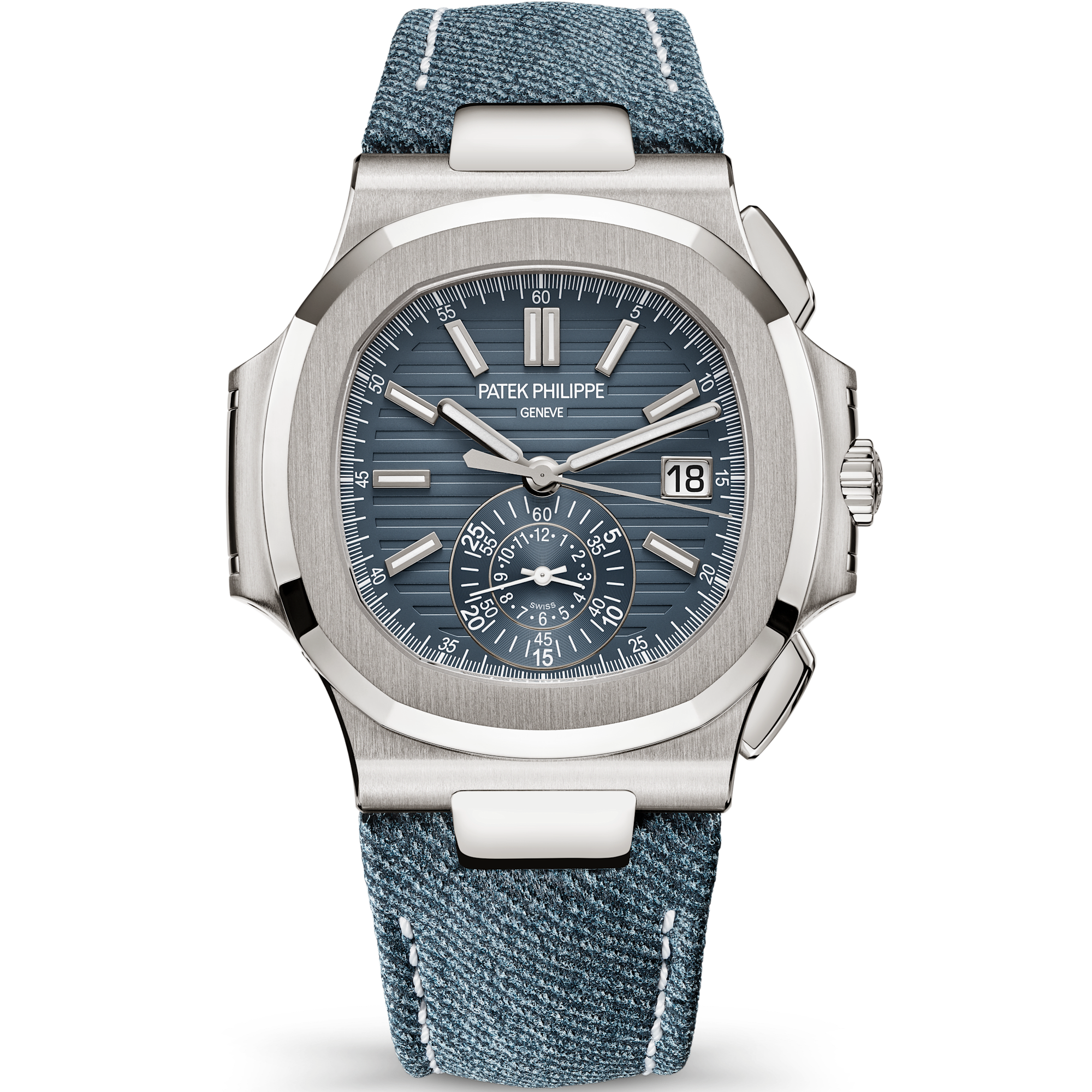 Patek Philippe Nautilus Blue White Gold 40.5mm