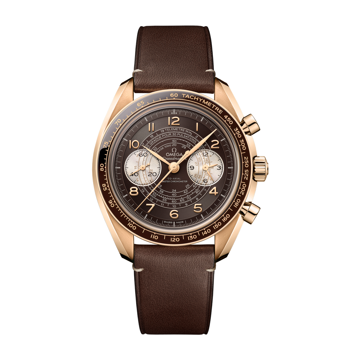 Omega Speedmaster Chronoscope Brown Bronze Leather 43mm