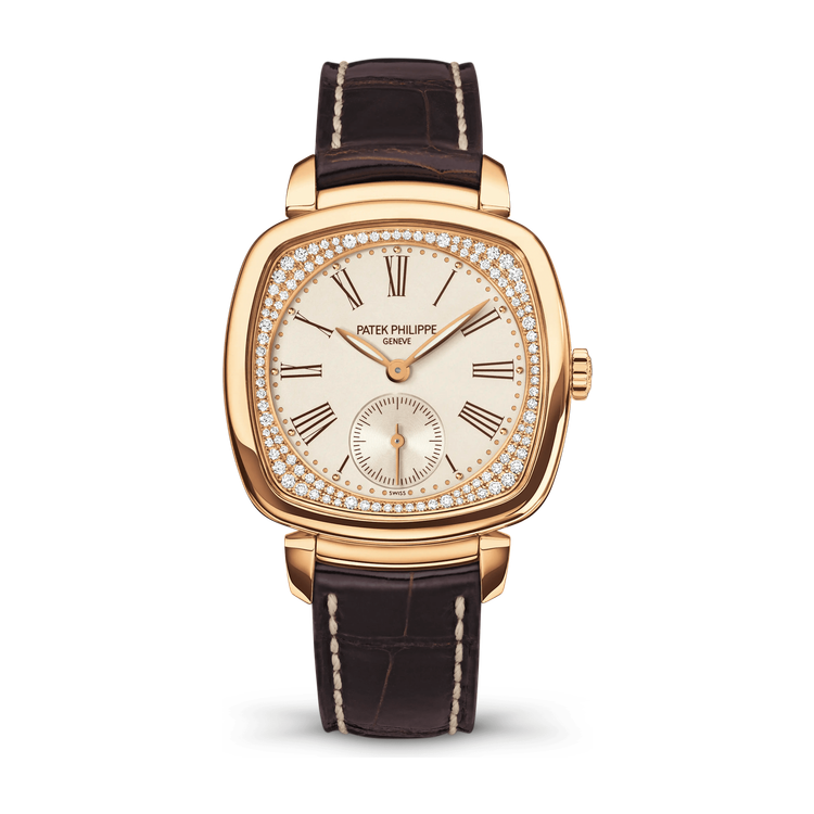 Patek Philippe Gondolo Silver Rose Gold Alligator Leather 30 x 33.8mm