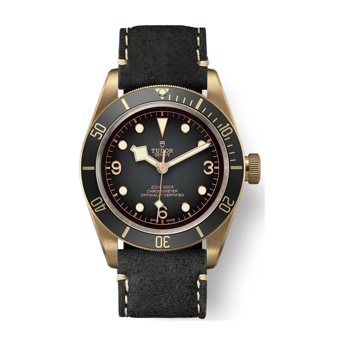 Tudor Black Bay Bronze Dark Grey Leather 43mm