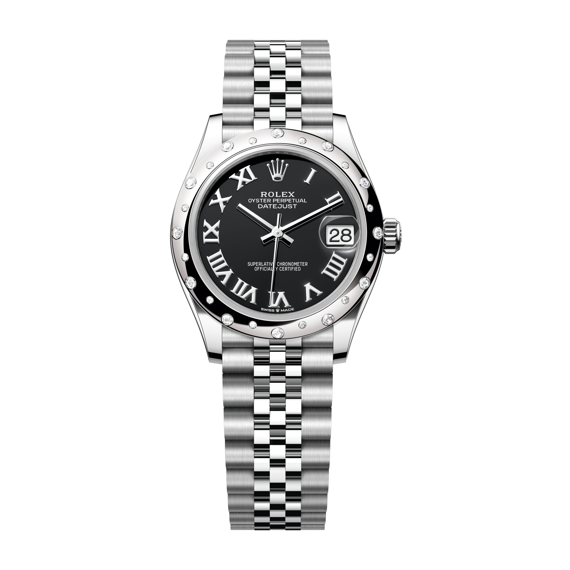 Rolex Datejust 31 Black Steel & White Gold 31mm