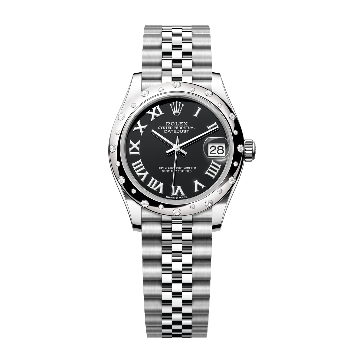Rolex Datejust 31 Black Steel & White Gold 31mm