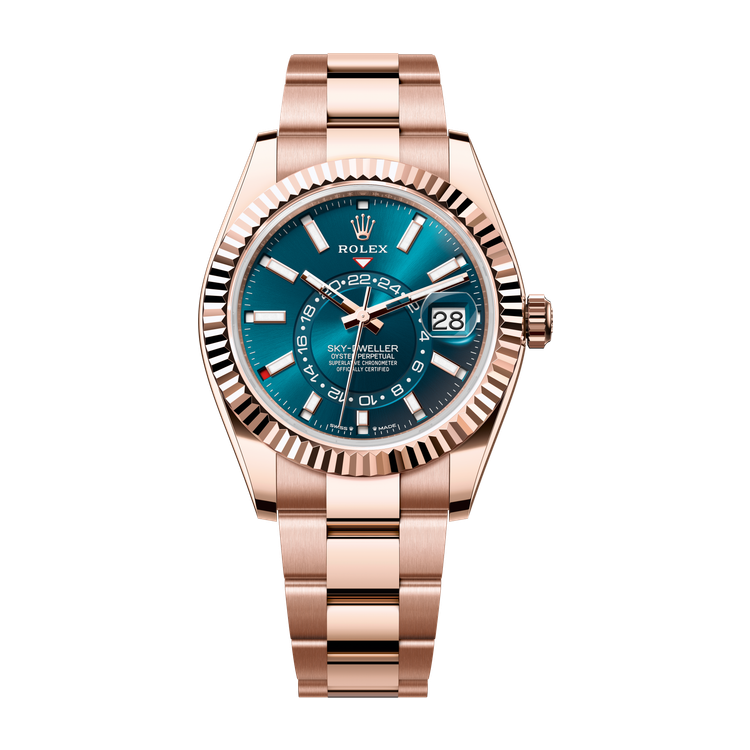 Rolex Sky-Dweller Green Rose Gold 42mm