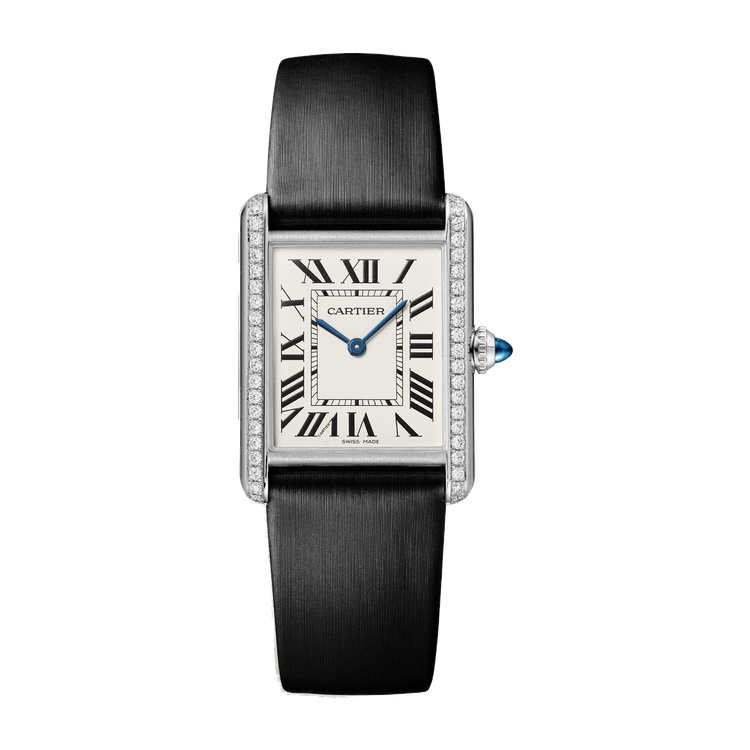 Cartier Tank Must Silver Steel Leather 25.5mm