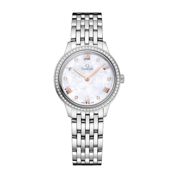Omega De Ville Prestige White Steel 27.5mm