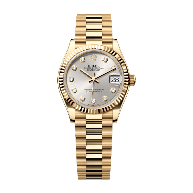 Rolex Datejust 31 Silver Yellow Gold 31mm