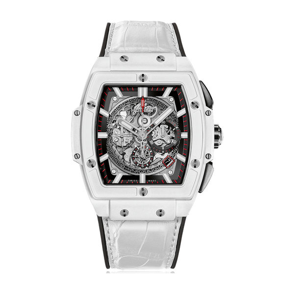 Hublot Spirit of Big Bang White Ceramic Alligator Leather 45mm