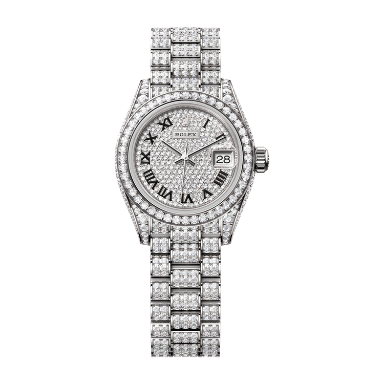 Rolex Lady-Datejust Diamond Pave White Gold 28mm