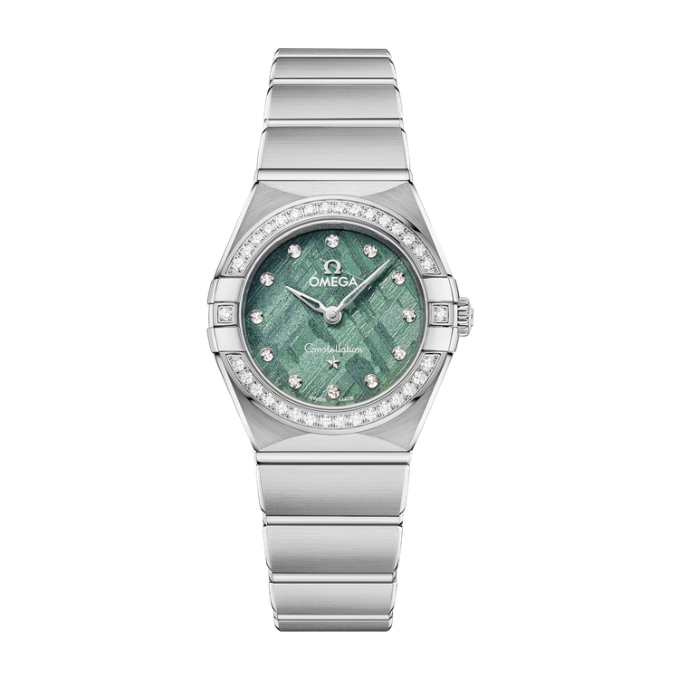 Omega Constellation Green Steel 25mm