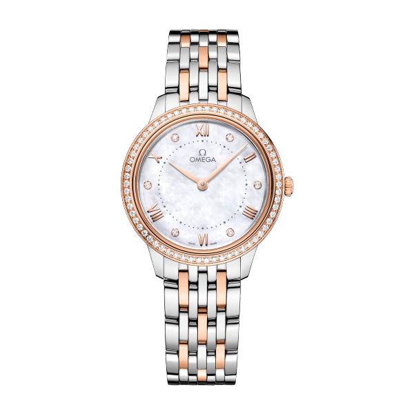 Omega De Ville Prestige White Two-Tone 30mm