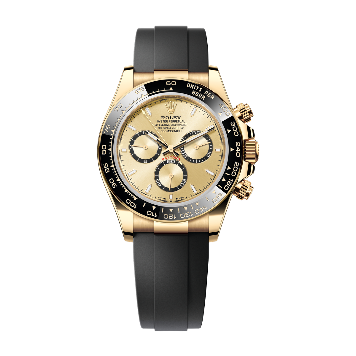 Rolex Cosmograph Daytona Gold Yellow Gold Rubber 40mm