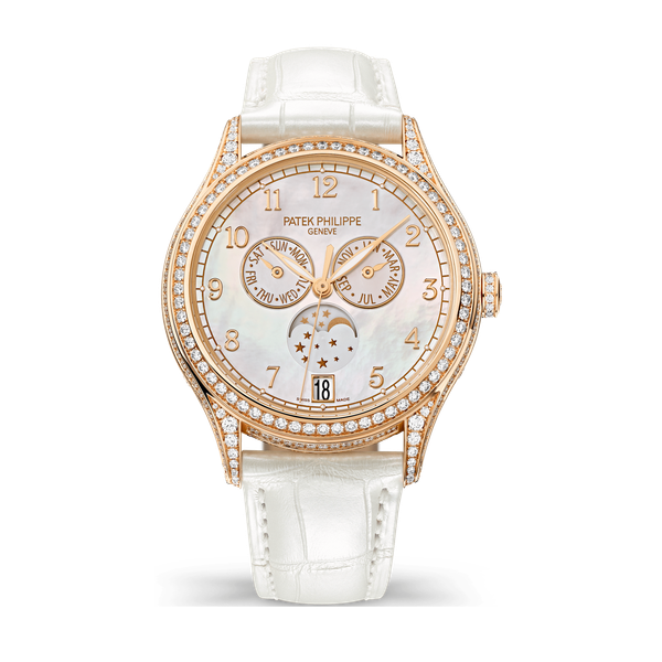 Patek Philippe Complications White Rose Gold Alligator Leather 38mm
