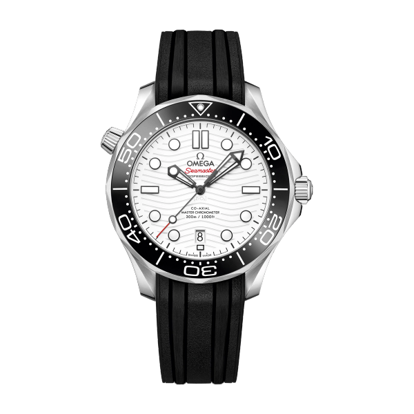 Omega Seamaster Diver 300M White Steel Rubber 42mm