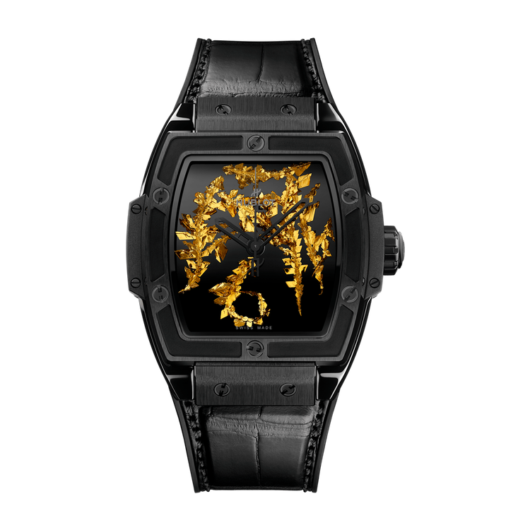 Hublot Spirit of Big Bang Gold Crystal Ceramic Alligator Leather 42mm