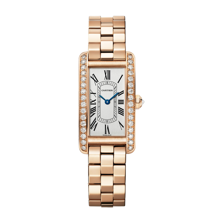 Cartier Tank Américaine Silver Rose Gold 19.4mm