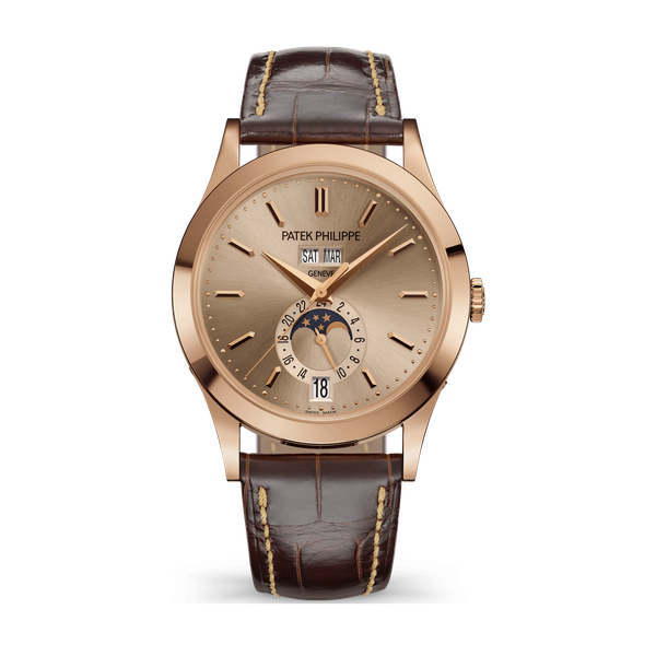 Patek Philippe Complications Cream Rose Gold Alligator Leather 38.5mm