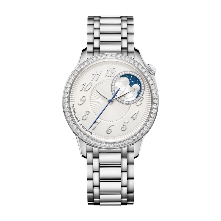 Vacheron Constantin Égérie Moon Phase Silver Steel 37mm