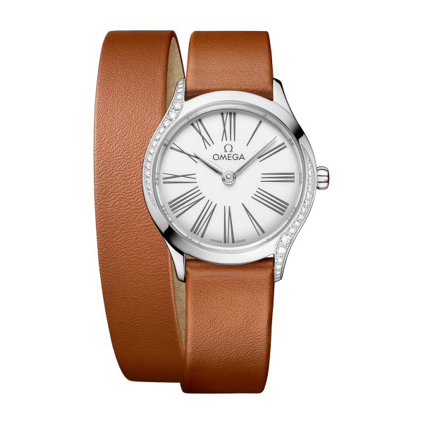 Omega De Ville Mini Trésor White Steel Leather 26mm